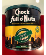 CHOCK FULL OF NUTS ORIGINAL GROUND DECAF COFFEE 24OZ - £13.46 GBP