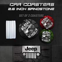 Jeep Car Coasters, Wrangler Car Coasters, Jeep Accessories - £7.86 GBP