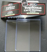 (2 Loose Holders) BCW 240pt Thick Card Top Loader Card Holder - £2.40 GBP