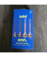 onn. Protective Holder Strap for Apple AirTag - Vegan Leather - 4 Count NEW - $151.78 MXN