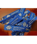 FORMULA ONE STYLE ENG-FUCHS KEY RING: RACING POWER MOTOR OILS (BLUE) OEM - €16,95 EUR
