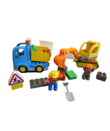 Lego Duplo 10812 Truck &amp; Tracked Excavator Complete Set Construction Site - $9.95