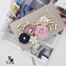 Blooms in Vogue: Artisanal Petals - Handcrafted Floral Evening Bags - $40.99