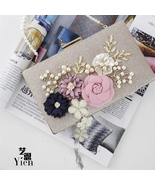 Blooms in Vogue: Artisanal Petals - Handcrafted Floral Evening Bags - £32.48 GBP