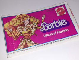 Vintage 1980 Mattel Barbie World of Fashion Booklet Golden Dreams Wester... - $7.92