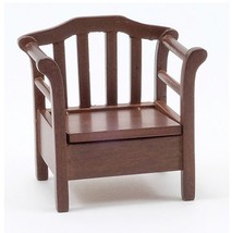 Garden Chair Walnut cla10735 Classics by Handley DOLLHOUSE Miniature - £10.78 GBP