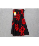 Favant Girls Butterfly Dress SZ 12 Black with Red Hibiscus Elastic Front... - £11.98 GBP