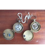 Antique German Brass Portable Guard Watchman&#39;s Clock J.E Bürk 1800&#39;s - $3,421.30 MXN