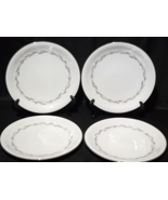 Vintage NORITAKE GRAYWOOD 10.5&quot; Dinner Plate - NEAR MINT Set Of 4 - Circ... - $43.18