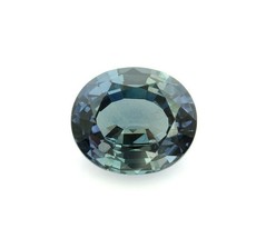 Natural No Heat Sapphire 2.80 ct, 8.1 x 7.5 Greenish Blue oval gemstone. - £1,977.38 GBP