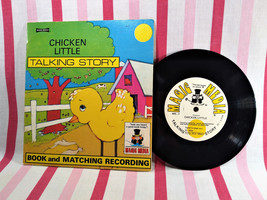Vintage 1976 Chicken Little Magic Media Talking Story Book w/ Audio Record - £7.99 GBP