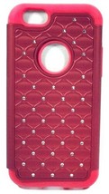 Luxury Diamond Bling Silicone Case for iPod Touch 6G, Maroon/Red - $145.46 MXN