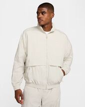 Nike Sportwear Solo Swoosh Bone Woven Track Jacket FB8622-072 Mens Size XL - $119.99