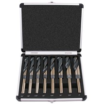 8-Piece Premium 1/2 Reduced Shank Silver And Deming Large Drill Bit Set ... - £51.10 GBP