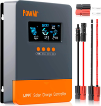 Powmr 60A MPPT Solar Charge Controller 12V 24V 36V 48V Auto, Solar Charg... - £186.95 GBP