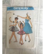 Simplicity 7160 Vintage Ballerina Costumes Sewing Pattern Size 10 Girls - £14.64 GBP