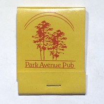 Park Avenue Pub Restaurant West Bend Wisconsin Match Book Matchbox - £3.91 GBP