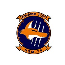 HSM 74 Squadron Patch - Wall Decal - Variety of Sizes Available - $4.00