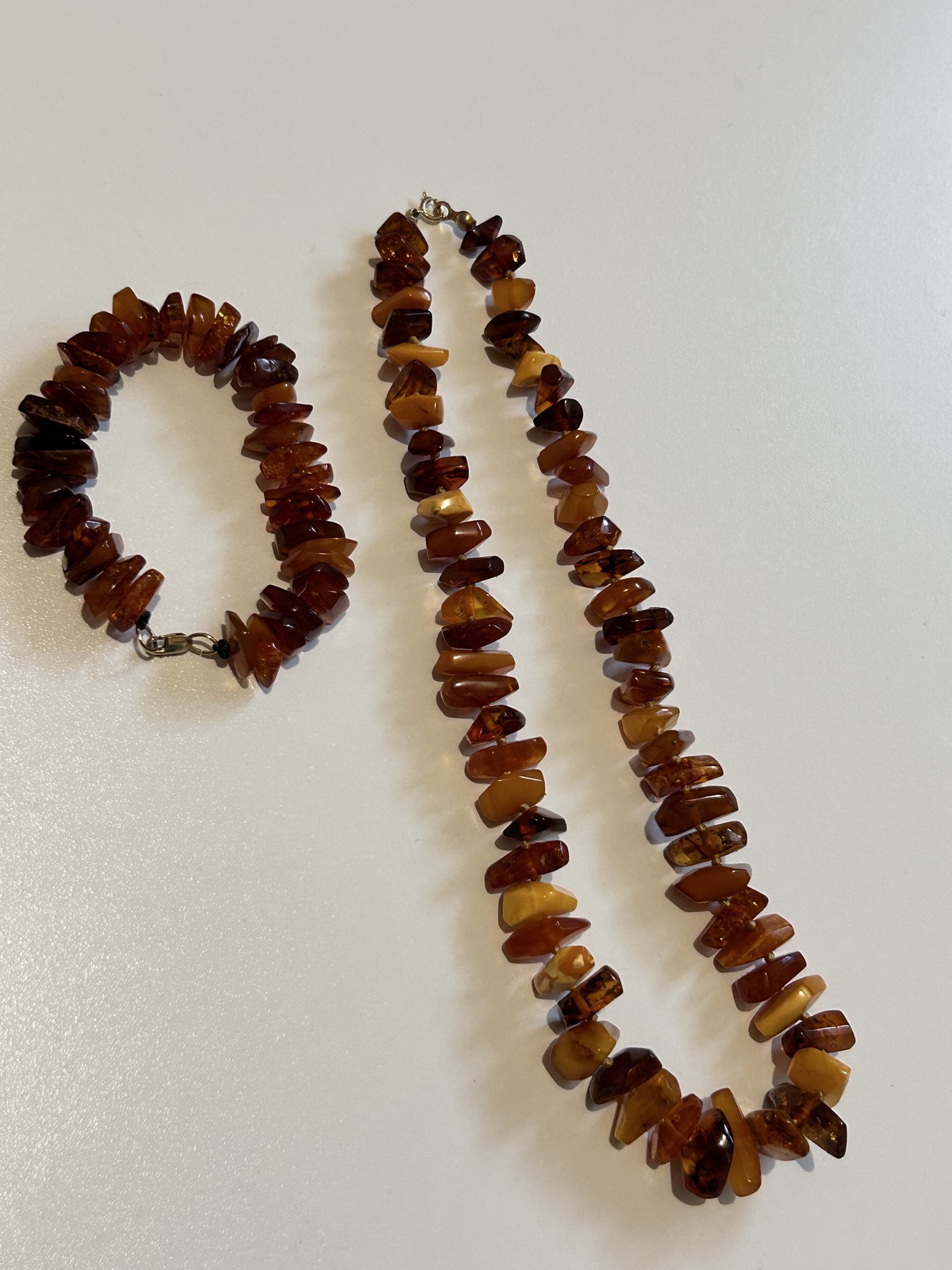 Vintage Authentic Amber Necklace and Bracelet Set - AS IS Item image 2