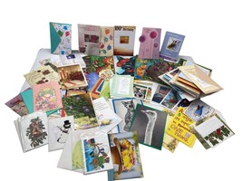 HUGE LOT MISC Greeting Cards Birthday, Get Well, Religious, Christmas, Sympathy - £36.99 GBP