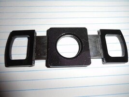 Stainless Steel and  Black Metal Plated Cigar cutter image 4