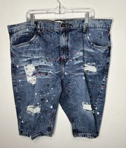 Evolution In Design Men’s Distressed Paint Splatter Jean Shorts Size 42 - $29.69