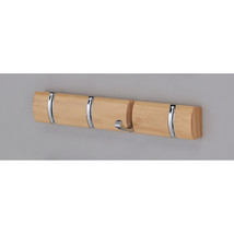 Inroom Furniture Designs Wall Cloth Hanger - Oak 2 x 14.5 x 1 in. - $896.54 MXN