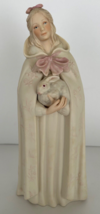 Cybis &quot;MELISSA&quot; Children to Cherish Series 10&quot; Figure Holding Rabbit Fig... - $1,107.52 MXN