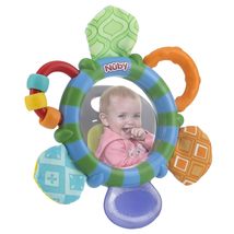 Nuby Look-at-Me Mirror Teether Toy, Colors May Vary - $8.64