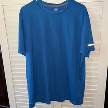 Men’s extra large blue athletic short sleeve shirt - $7.84