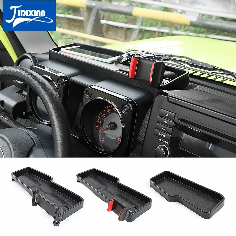 JIDIXIAN GPS Stand ABS Car Dashboard Storage Box Mobile Phone Tablet Holder for - £31.07 GBP+