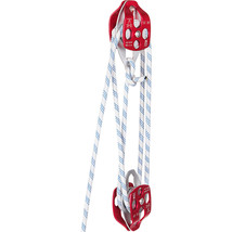 Twin Sheave Block and Tackle 7700Lb Pulley System 200 feet 1/2 Double Br... - $138.99