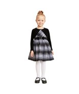 Jona Michelle Special Occasion Black Gray plaid Dress and Velvet Bolero ... - $24.75