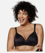 PLAYTEX LOVE MY CURVES WIRELESS Smooth BALCONETTE BRA BLACK 42D LIGHTLY ... - £11.18 GBP