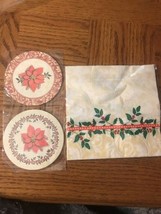 Christmas Napkins And Coasters NEW - £7.02 GBP