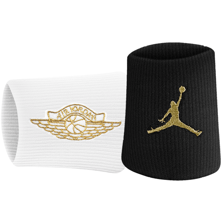 Nike Jordan Jumpman X Swings Sweatband 2.0 White Black Basketball 2 PCS Unisex - $27.81