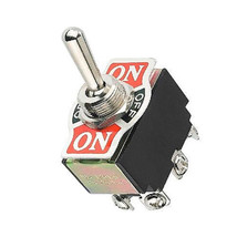10 Amp - 125 Volts 6 Amp - 250 Vt - On-Off-On Toggle Switch W/ 6 Screw Terminals - £6.55 GBP