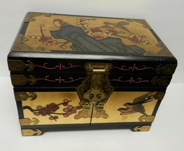 Oriental Asian Jewelry Box Storage Trinket Multi Drawer China LG 14&quot;Wx10... - £152.67 GBP