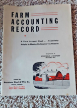 Keystone Steel And Wire Co Farm Record Book Unused Schwingle &amp; Co Muscod... - $16.82