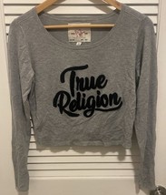 true religion Sweater Cropped  Embroidered Size Medium - $17.99
