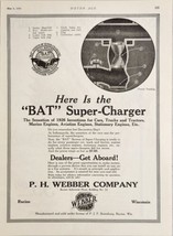 1926 Print Ad The BAT Super Charger Increases Performance Cars,Trucks Racine,WI - £18.40 GBP