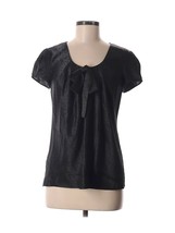 Express Design Studio Black Blouse Women&#39;s Shirt Top Small - £11.69 GBP