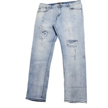 Harlow Boyfriend Jeans Light Wash Distressed Womens 30 - £32.07 GBP