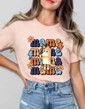 Mama Bluey Bingo Graphic Tee T-Shirt for Women and Moms - £18.31 GBP