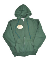 Vintage Maverick Thermal Lined Hoodie Mens S Green Full Zip Sweatshirt U... - $61.63