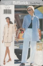 Butterick 4866 Easy Big Shirt, Tunic, Skirt &amp; Pants Pattern Choose Size Uncut - £9.58 GBP