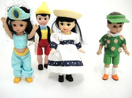 Madame Alexander 5&quot; Dolls McDonalds Lot 4 Jasmine Soccer Setting Sail Pinocchio - £7.34 GBP