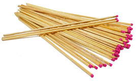 40 Grill &amp; Fireplace 11&quot; Wood Matches Extra Long For Candle Camping Laura Lynn - £17.09 GBP