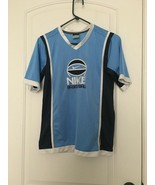 1 Pc Nike Dri Fit Boys Blue White Active Short Sleeve Shirt Size Large - $31.36