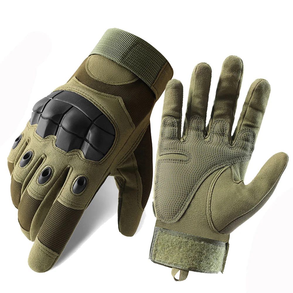 Motorcycle Gloves Breathable Full Finger Military Glove Non-slip Outdoor Sport - £10.93 GBP+